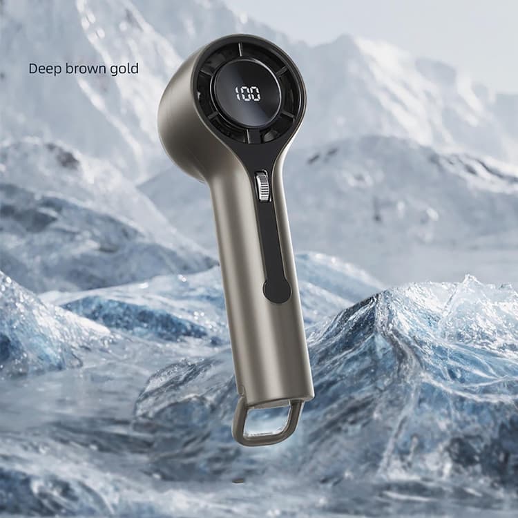 F912 High-Speed Handheld Fan with Digital Speed Display