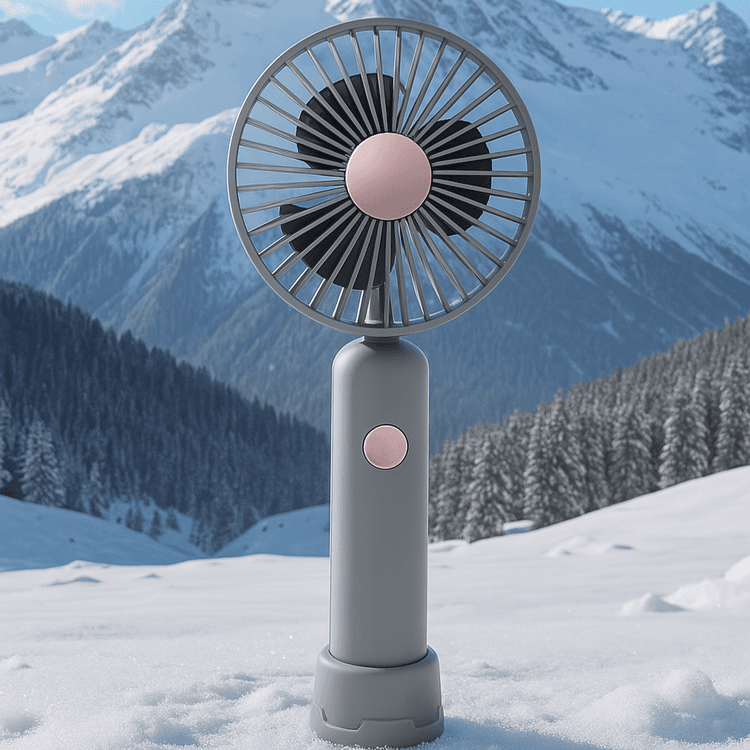 Portable Handheld Fan – Dual Use (Handheld & Desktop)
