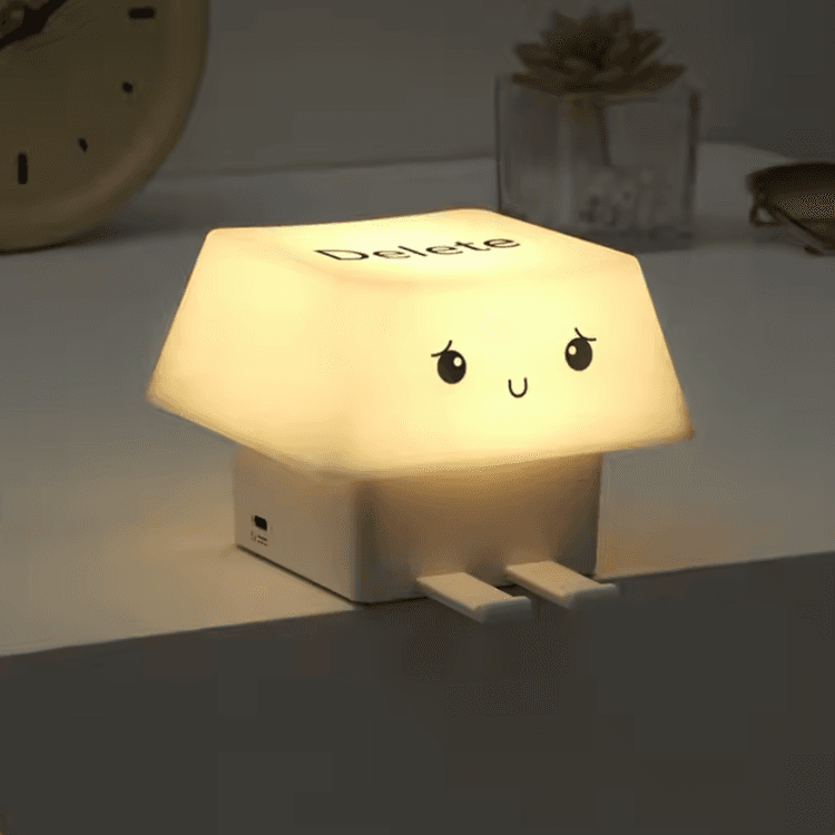 Delete Key Mood Lamp – Multi-Use Light & Phone Stand